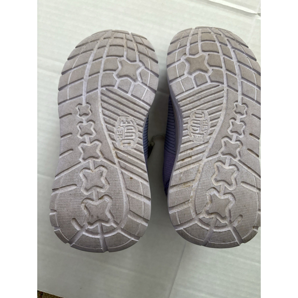 Hey Dude SIROCCO PLAY Y PASTEL OMBRE Purple Lilac Slip-On Shoes Size J4 Girls - Picture 5 of 9